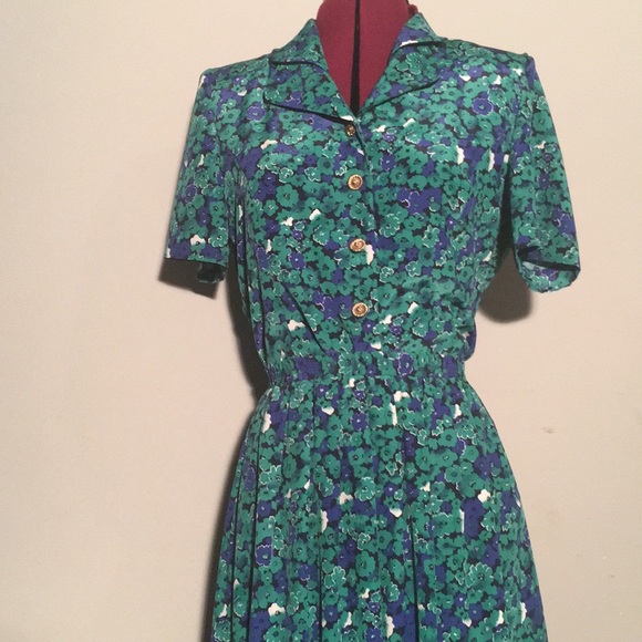 Vintage Leslie Fay Floral Skirt Set - Picture 2 of 7